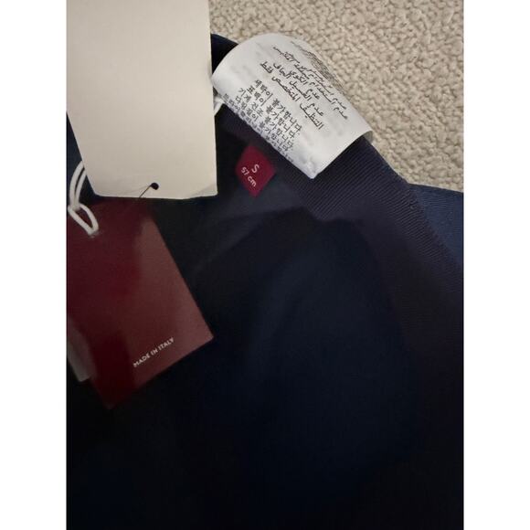 Gucci Navy Logo Embroidered Cotton Baseball Cap Size S Adjustable Strap NWT main image 5